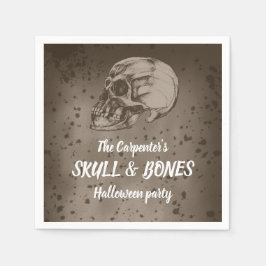 Guardanapo De Papel Skull & Bones Halloween