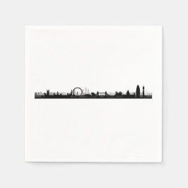 Guardanapo De Papel Skyline Themed Party Paper Napkins