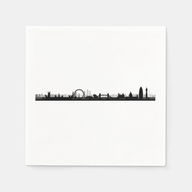 Guardanapo De Papel Skyline Themed Party Paper Napkins (Frente)