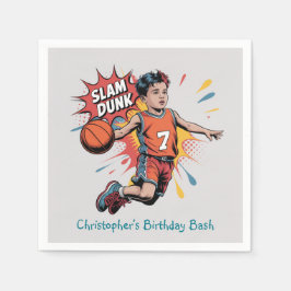 Guardanapo De Papel Slam Dunk Boy Birthday Bash