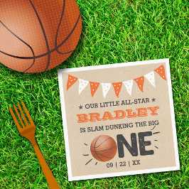 Guardanapo De Papel Slam Dunking O Grande | primeiro aniversario de ba