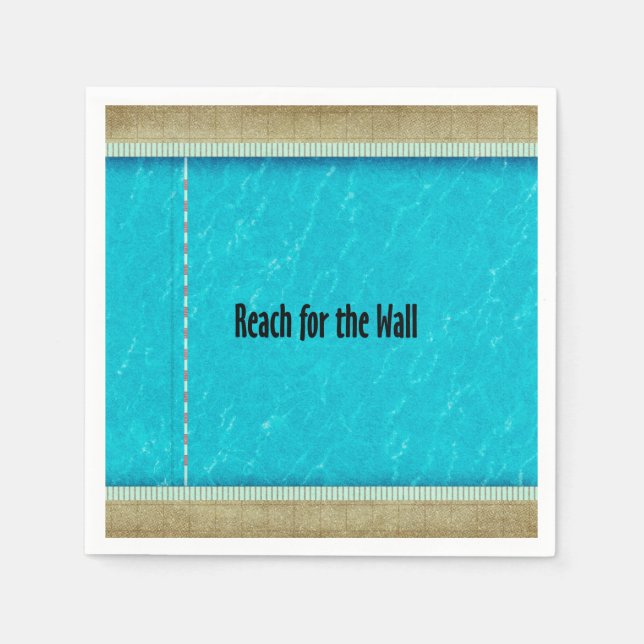 Guardanapo De Papel Slogan do grupo de Natação TOP (Frente)