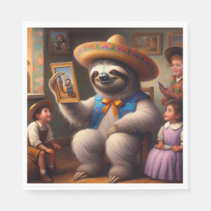 Guardanapo De Papel Sloth Grandpa