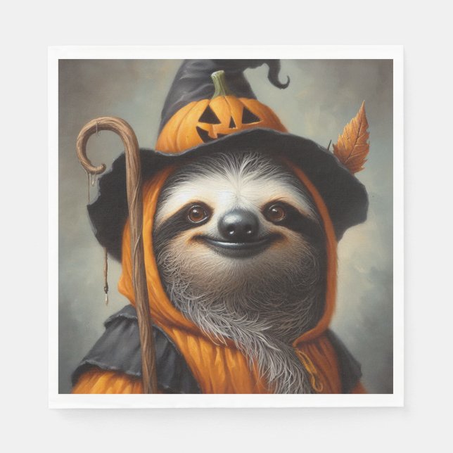 Guardanapo De Papel Sloth Halloween (Frente)