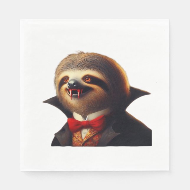 Guardanapo De Papel Sloth Vampire Classic T-Shirt (Frente)