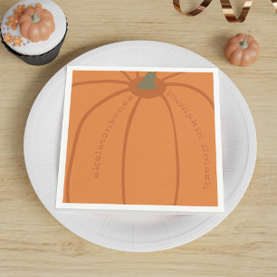 Guardanapo De Papel Smash de Pumpkin Laranja Moderno