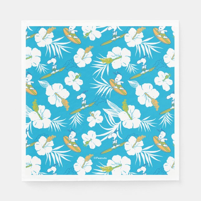 Guardanapo De Papel Snoopy Brooklyn Beach Pattern (Frente)