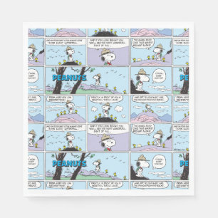 Guardanapo De Papel Snoopy e Amigos Ir Caminhando
