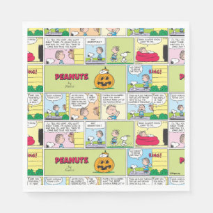 Guardanapo De Papel Snoopy & Linus   O Excelente Pumpkin News
