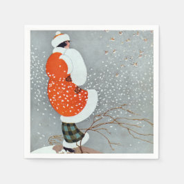 Guardanapo De Papel Snow Buntings - Will Hammell 