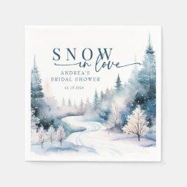 Guardanapo De Papel Snow Love | Floresta de inverno