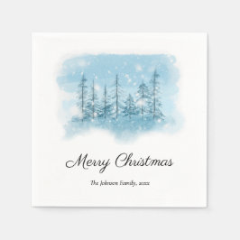 Guardanapo De Papel Snowden Winter Merry Christmas Paper Napkins