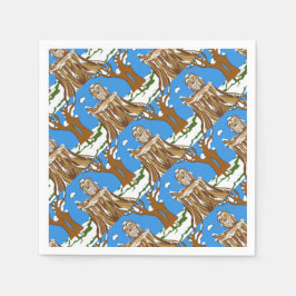 Guardanapo De Papel Snowflake, a Coruja