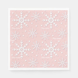 Guardanapo De Papel Snowflake Christmas Napkin