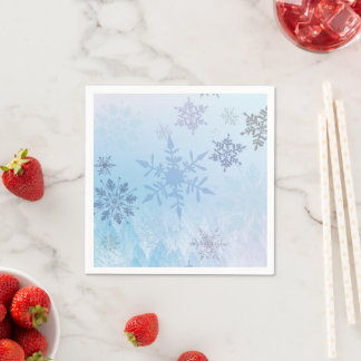 Guardanapo De Papel Snowflake Snowy Mountain Winter