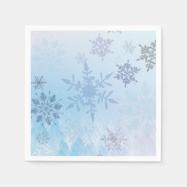 Guardanapo De Papel Snowflake Snowy Mountain Winter
