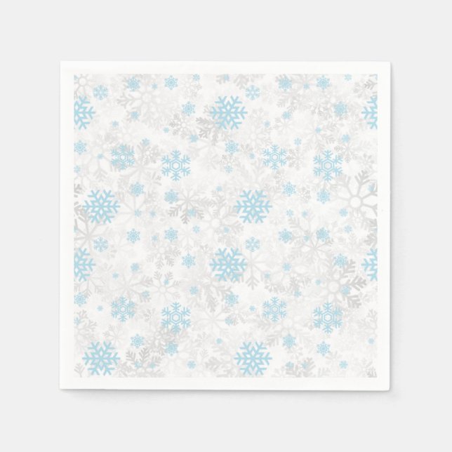 Guardanapo De Papel Snowflakes Christmas/winter (Frente)