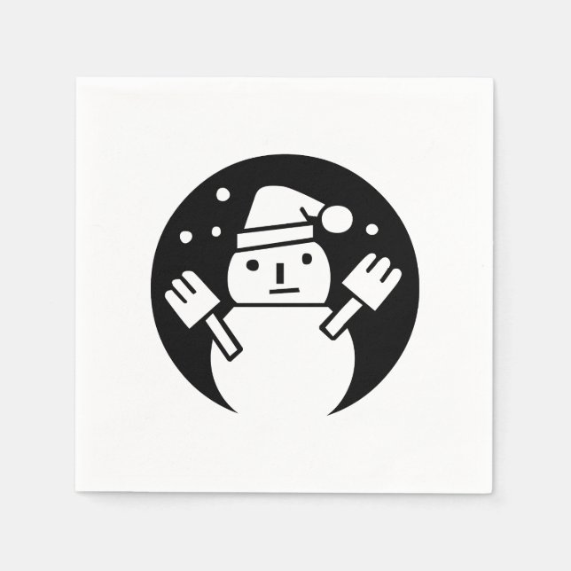 Guardanapo De Papel Snowman (Frente)