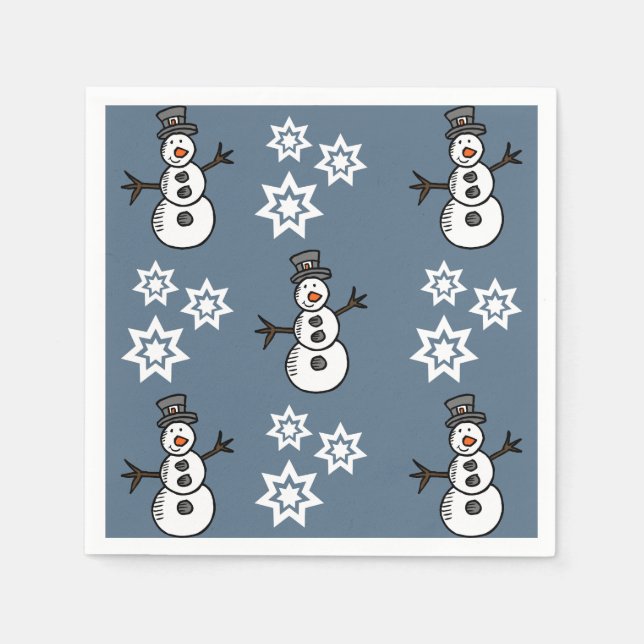 Guardanapo De Papel Snowman (Frente)