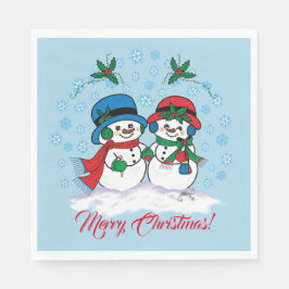 Guardanapo De Papel Snowman