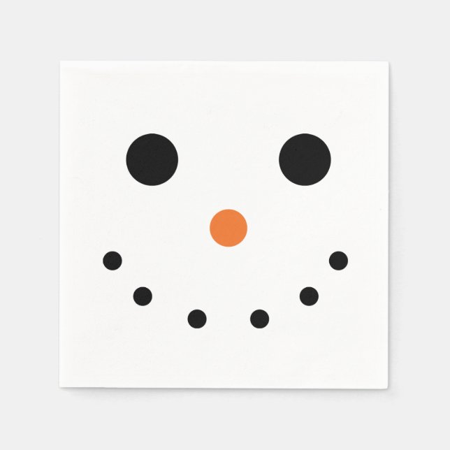 Guardanapo De Papel Snowman Holiday Paper Napkins (Frente)