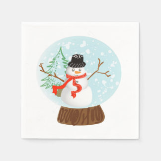 Guardanapo De Papel Snowman Napkin