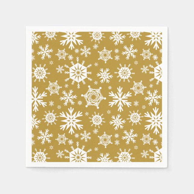Guardanapo De Papel Snowy Gold (Frente)