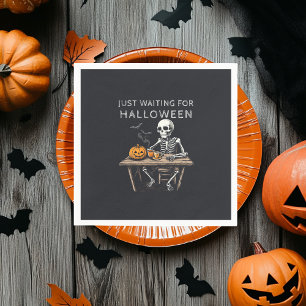 Guardanapo De Papel "Só esperando o Halloween Napkins Engraçado