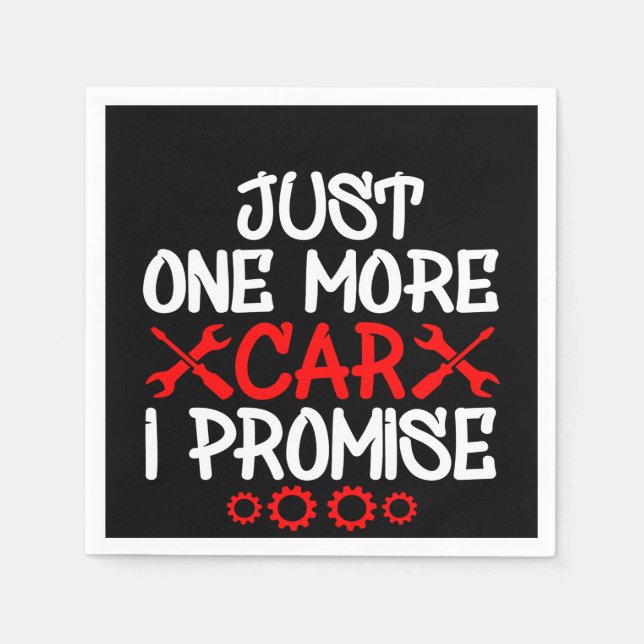 Guardanapo De Papel Só Mais Um Carro Que Prometo (Frente)