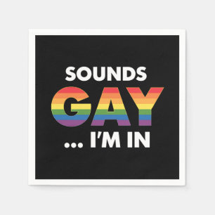 Guardanapo De Papel Soa Gay, sou Rainbow LGBTQ Pride