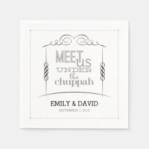 Guardanapo De Papel Sob o Casamento Judeu de Chuppah Napkins