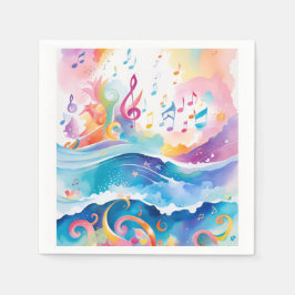 Guardanapo De Papel Sob o papel do mar Nápoles