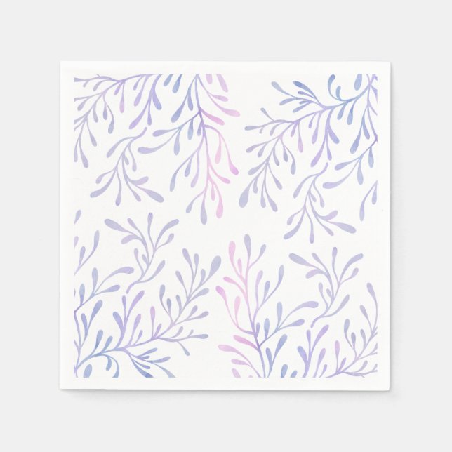 Guardanapo De Papel Sob o tema da Sereia de Aniversário do Mar (Frente)