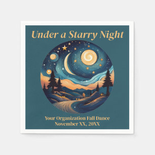 Guardanapo De Papel Sob uma Noite Estrelada