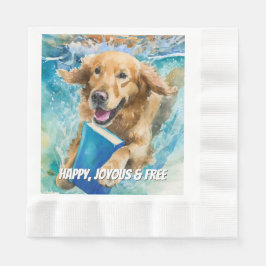 Guardanapo De Papel Sober Dog Big Book Recovery | Custom Text