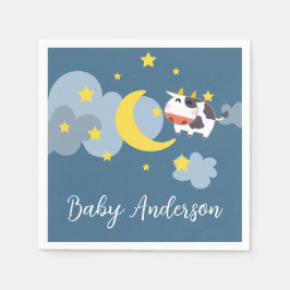 Guardanapo De Papel Sobre o Chá de fraldas da Lua