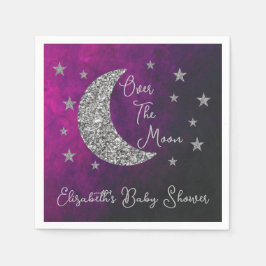 Guardanapo De Papel Sobre O Chá de fraldas Da Lua