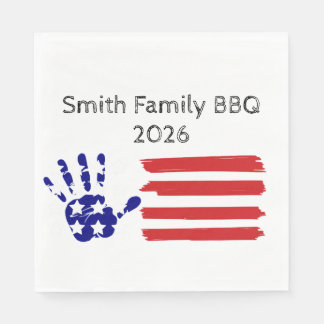 Guardanapo De Papel Sobrenome da Família Personalizado