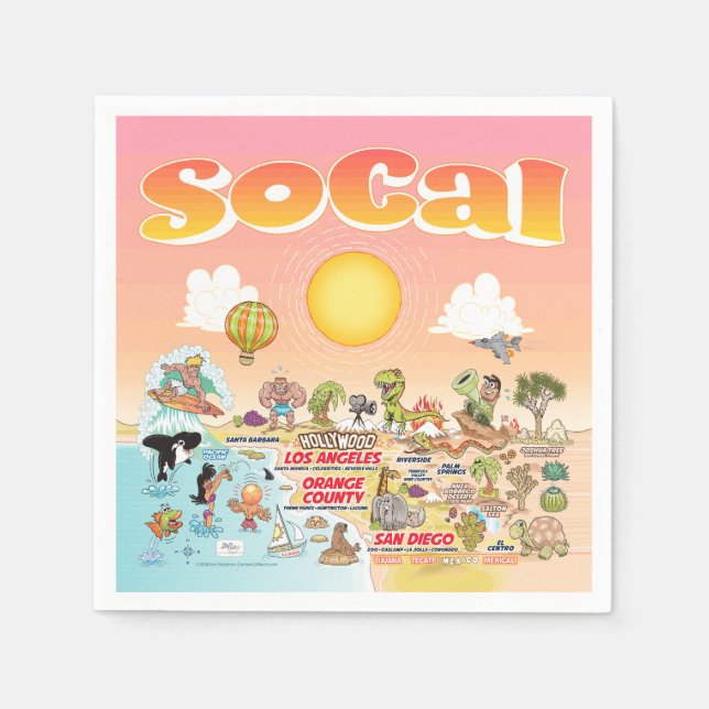 Guardanapo De Papel SoCal Napkins (Frente)