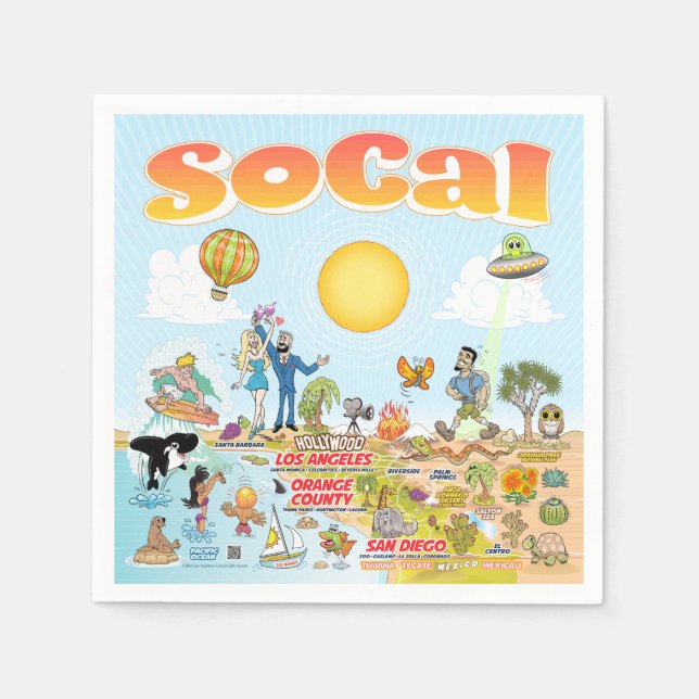 Guardanapo De Papel SoCal Napkins (Frente)