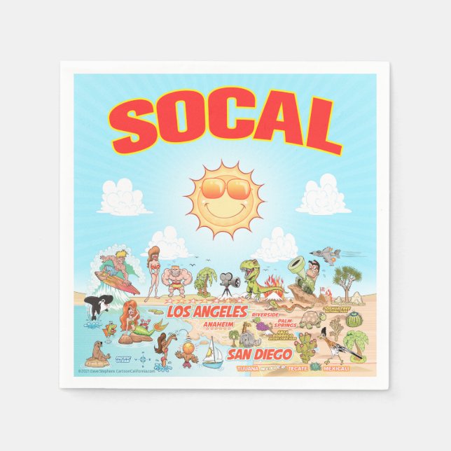 Guardanapo De Papel SoCal Napkins (Frente)