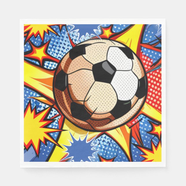 Guardanapo De Papel Soccer Burst (Frente)