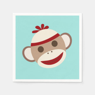Guardanapo De Papel Sock Monkey Napkins