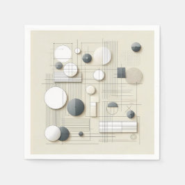 Guardanapo De Papel Soft Geometric Linework