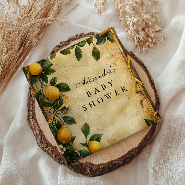 Guardanapo De Papel Soft Lemon Garden Baby Shower (Criador carregado)