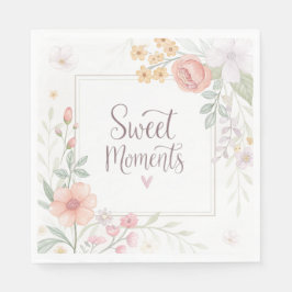 Guardanapo De Papel Soft Pastel Floral “Sweet Moments” Spring Design
