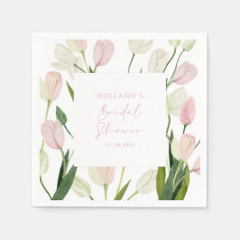 Guardanapo De Papel Soft Pink Tulip Bridal Shower