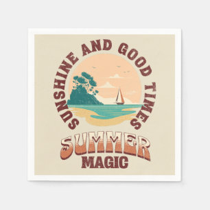 Guardanapo De Papel Sol e bons tempos - magia de verão