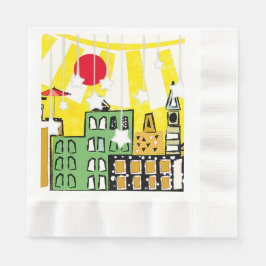 GUARDANAPO DE PAPEL SOL NA CIDADE