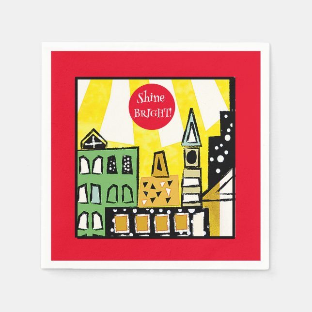 GUARDANAPO DE PAPEL SOL NA CIDADE (Frente)